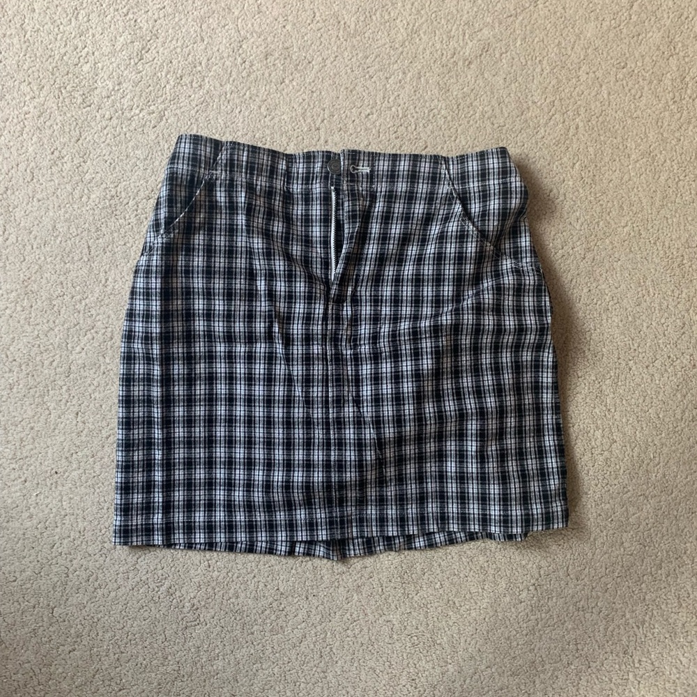 NEW WITH TAGS ultra high rise plaid skirt